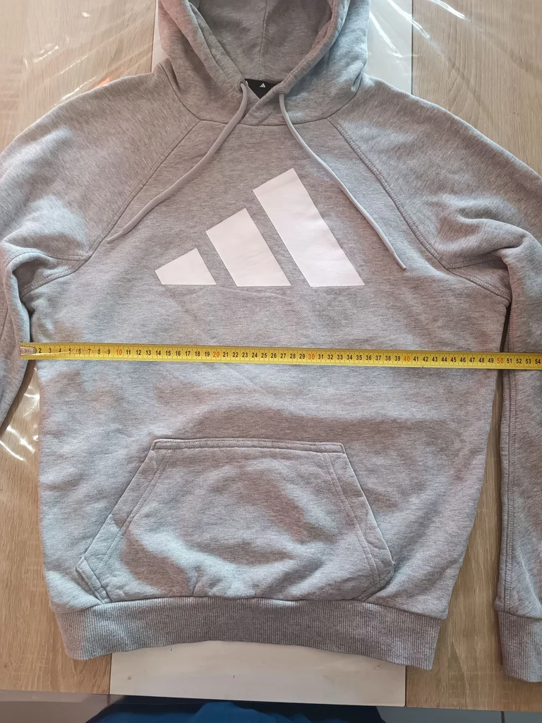 Adidas hoodie pull in size S, very good condition, grey color – photo 8